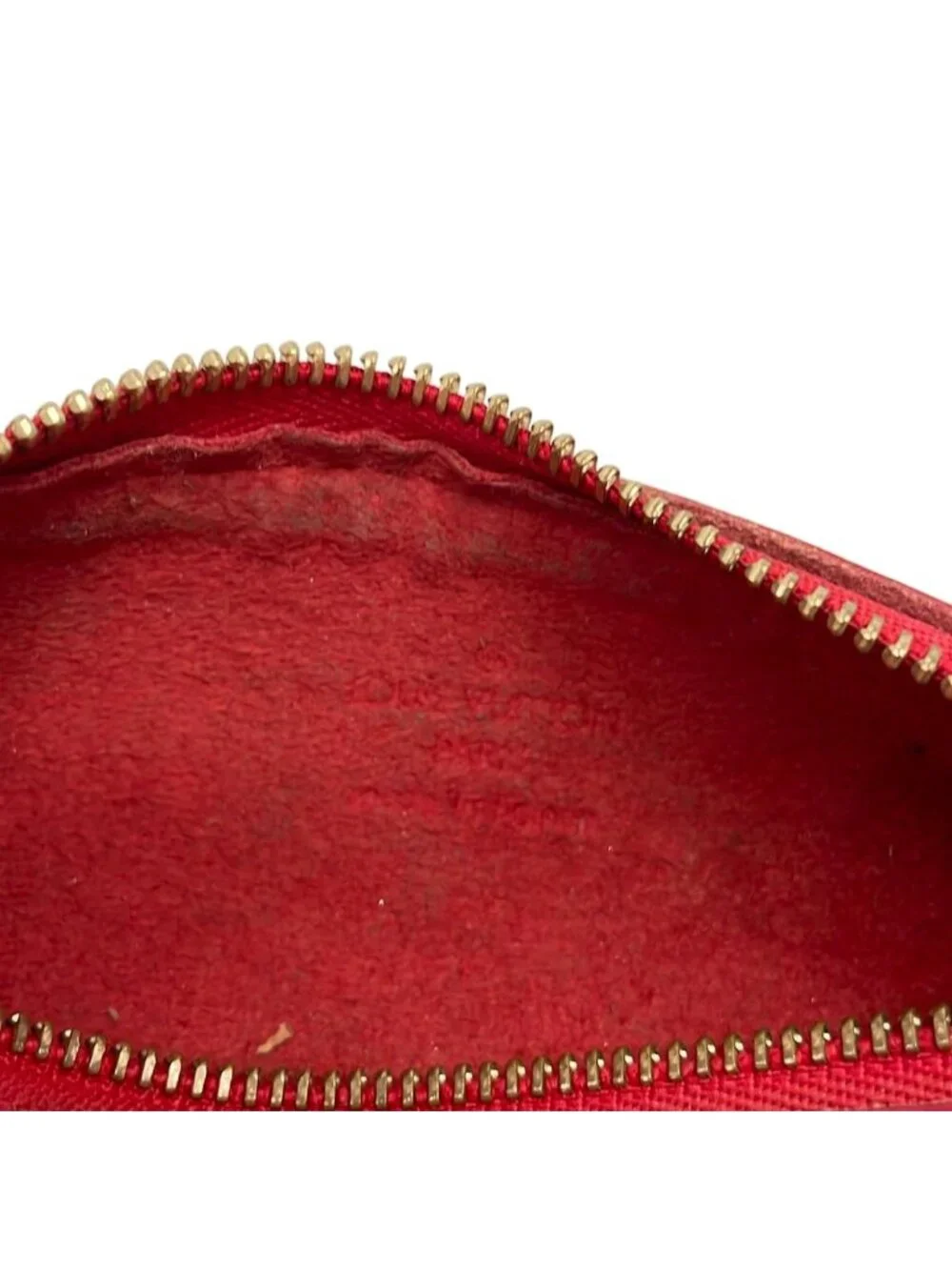 Louis Vuitton Pouch Epi Red Soufflot Leather